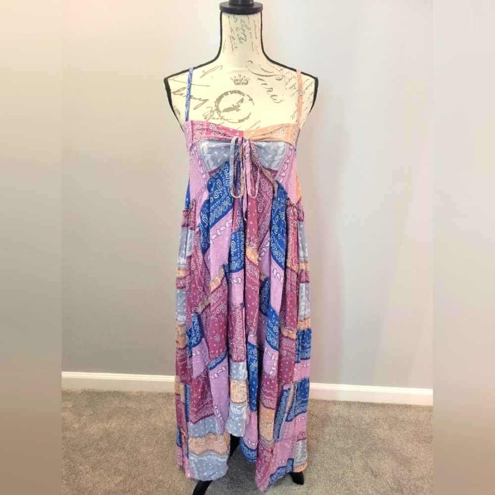 Lovestitch MIDI Patchwork Maxi Dress High Low